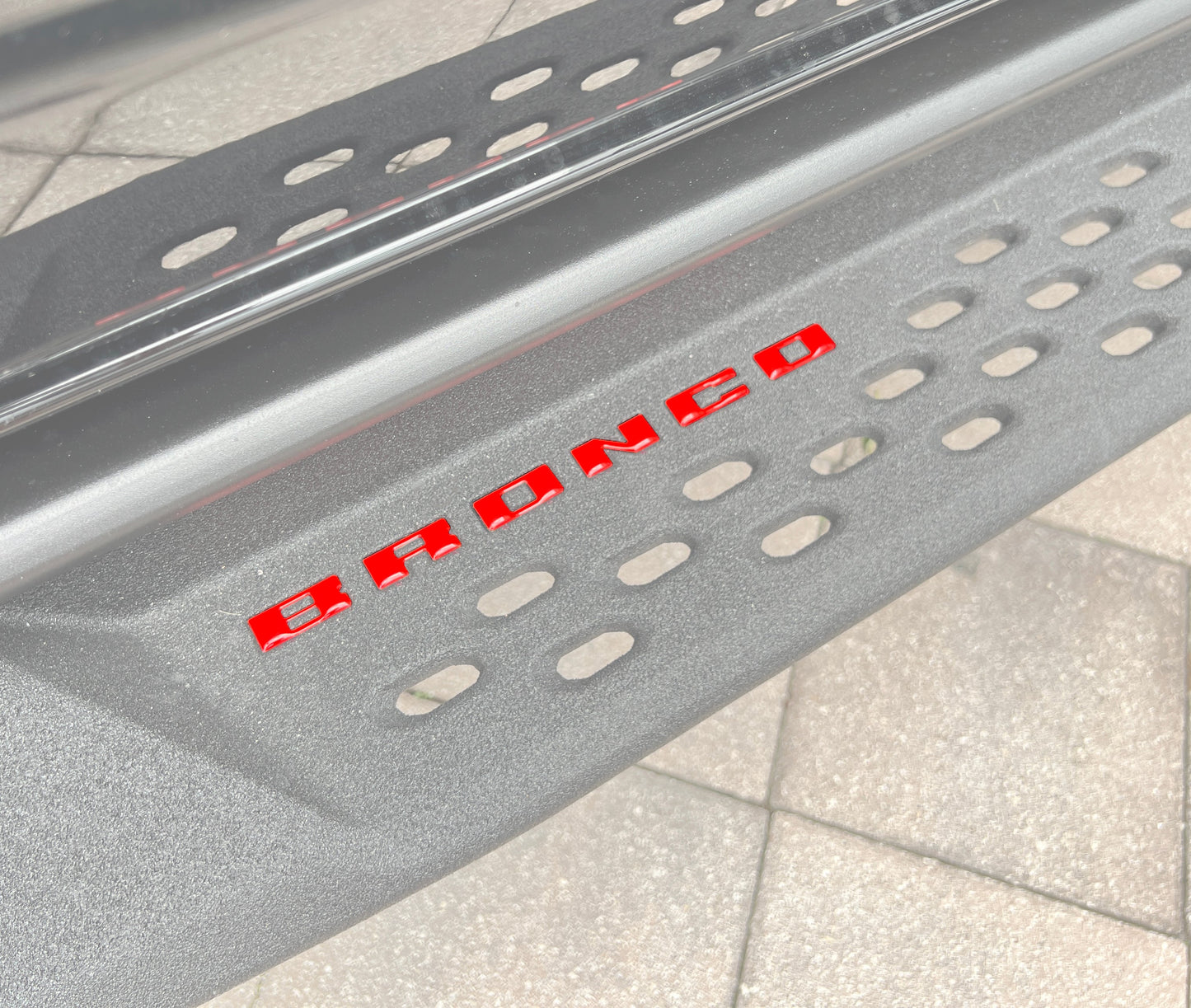 Bronco Running Board Letter Inserts/Overlays Fits 2021-2026 Ford Bronco by Tufskinz.com