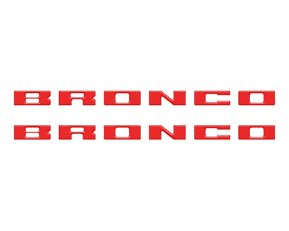 Bronco Running Board Letter Inserts/Overlays Fits 2021-2026 Ford Bronco by Tufskinz.com