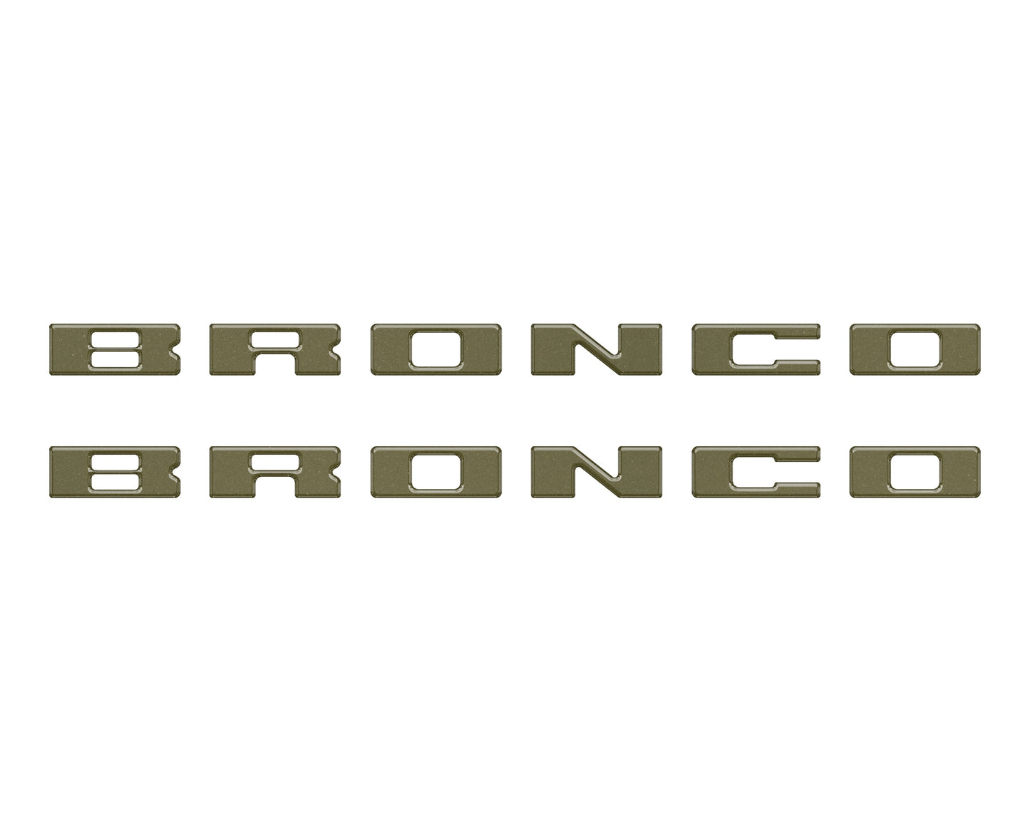Bronco Running Board Letter Inserts/Overlays Fits 2021-2026 Ford Bronco by Tufskinz.com