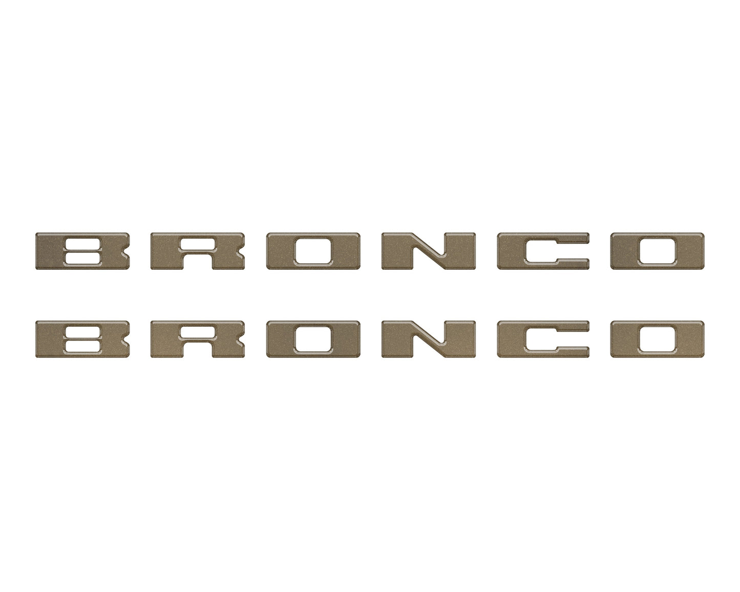 Bronco Running Board Letter Inserts/Overlays Fits 2021-2026 Ford Bronco by Tufskinz.com