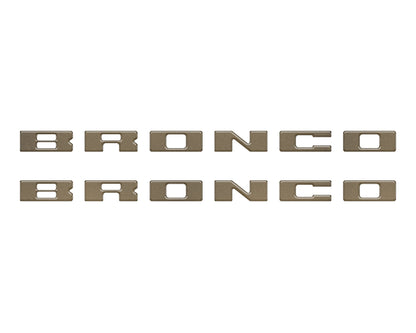 Bronco Running Board Letter Inserts/Overlays Fits 2021-2026 Ford Bronco by Tufskinz.com
