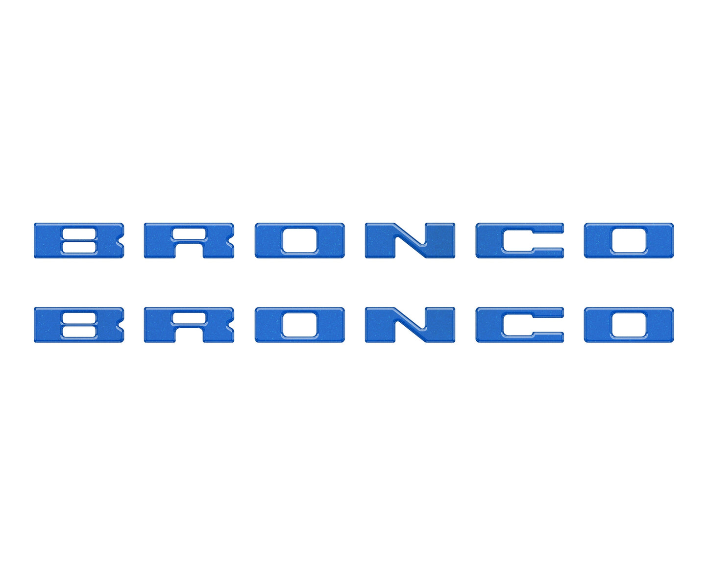 Bronco Running Board Letter Inserts/Overlays Fits 2021-2026 Ford Bronco by Tufskinz.com