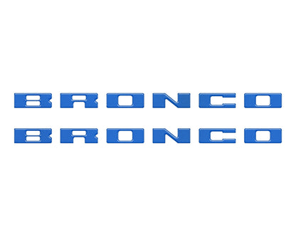 Bronco Running Board Letter Inserts/Overlays Fits 2021-2026 Ford Bronco by Tufskinz.com