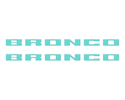 Bronco Running Board Letter Inserts/Overlays Fits 2021-2026 Ford Bronco by Tufskinz.com