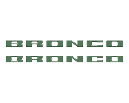 Bronco Running Board Letter Inserts/Overlays Fits 2021-2026 Ford Bronco by Tufskinz.com