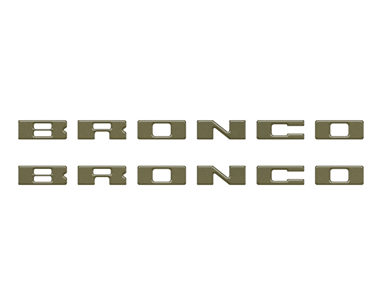 Bronco Running Board Letter Inserts/Overlays Fits 2021-2026 Ford Bronco by Tufskinz.com
