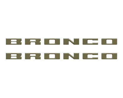 Bronco Running Board Letter Inserts/Overlays Fits 2021-2026 Ford Bronco by Tufskinz.com