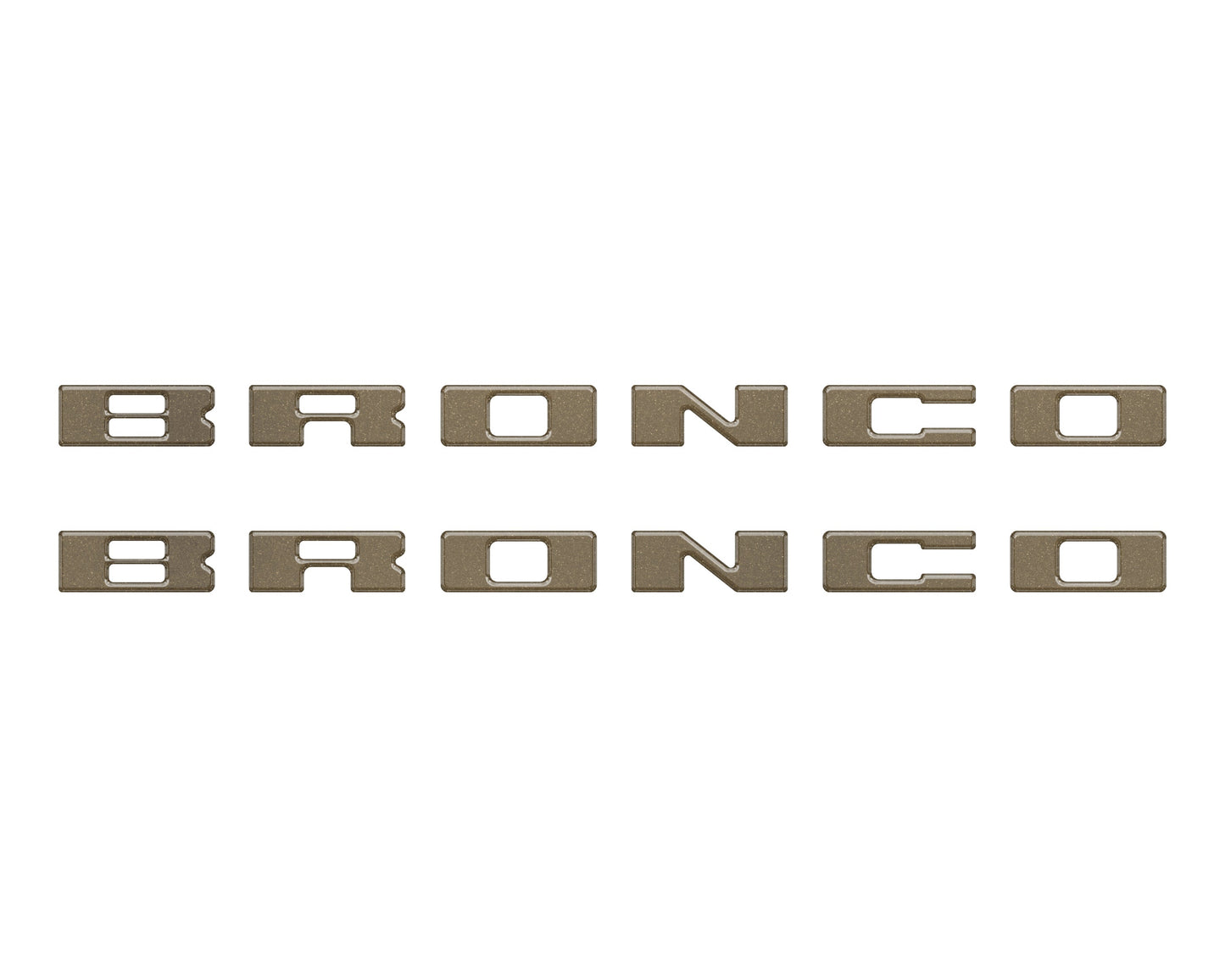 Bronco Running Board Letter Inserts/Overlays Fits 2021-2026 Ford Bronco by Tufskinz.com