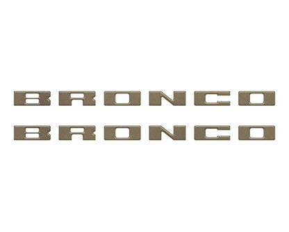 Bronco Running Board Letter Inserts/Overlays Fits 2021-2026 Ford Bronco by Tufskinz.com