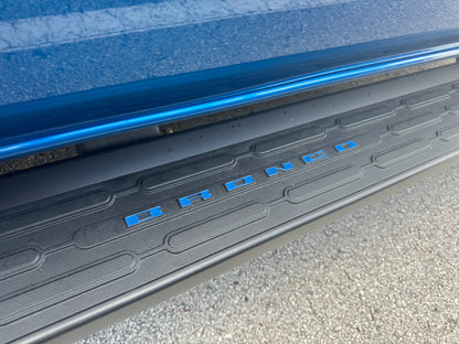 Bronco Running Board Letter Inserts/Overlays Fits 2021-2026 Ford Bronco by Tufskinz.com