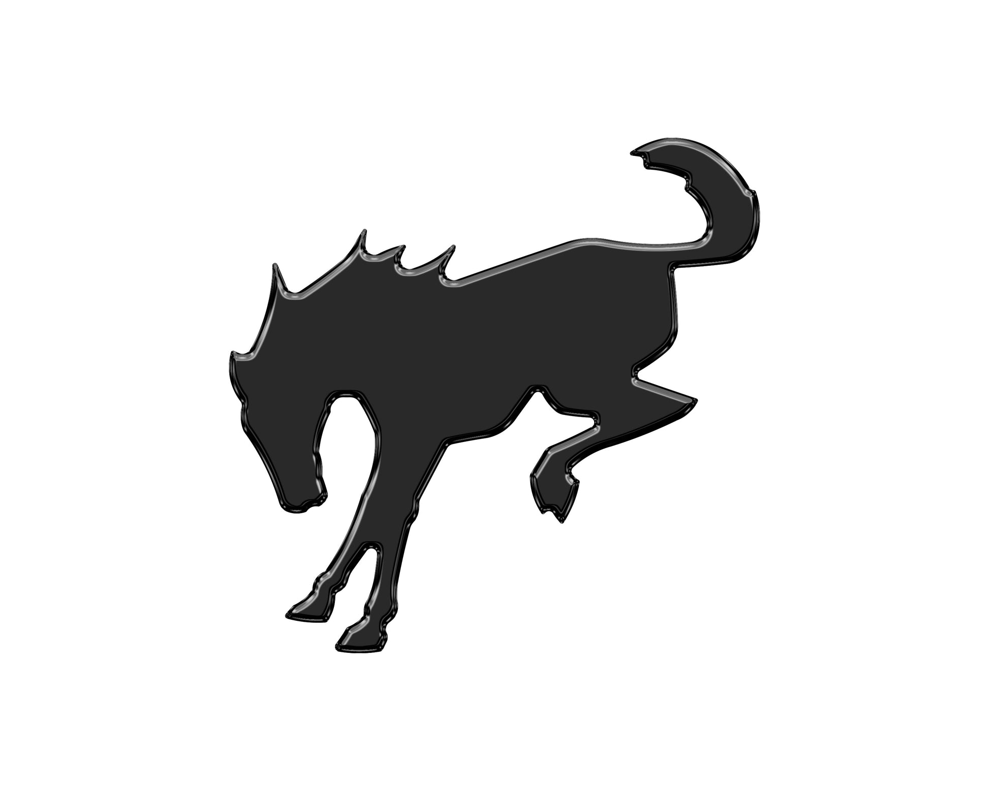 Bucking Bronco Trunk Emblem Inserts Fits 2022-2026 Ford Bronco by Tufskinz.com