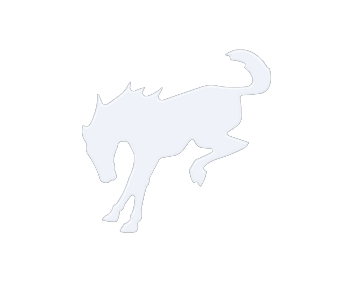 Bucking Bronco Trunk Emblem Inserts Fits 2022-2026 Ford Bronco by Tufskinz.com