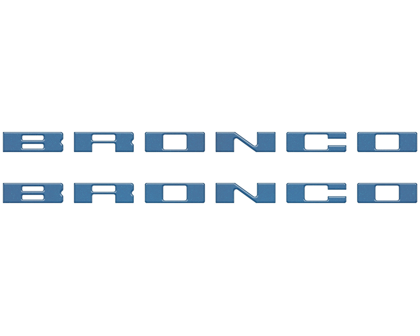 Bronco Running Board Letter Inserts/Overlays Fits 2021-2026 Ford Bronco by Tufskinz.com