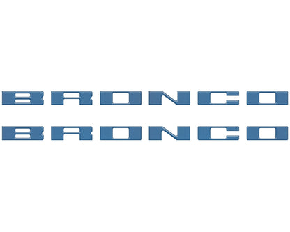 Bronco Running Board Letter Inserts/Overlays Fits 2021-2026 Ford Bronco by Tufskinz.com