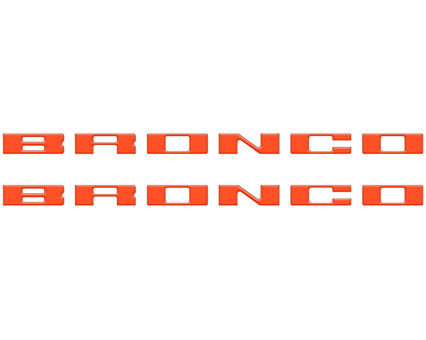 Bronco Running Board Letter Inserts/Overlays Fits 2021-2026 Ford Bronco by Tufskinz.com