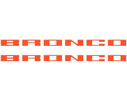 Bronco Running Board Letter Inserts/Overlays Fits 2021-2026 Ford Bronco by Tufskinz.com