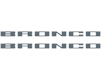 Bronco Running Board Letter Inserts/Overlays Fits 2021-2026 Ford Bronco by Tufskinz.com