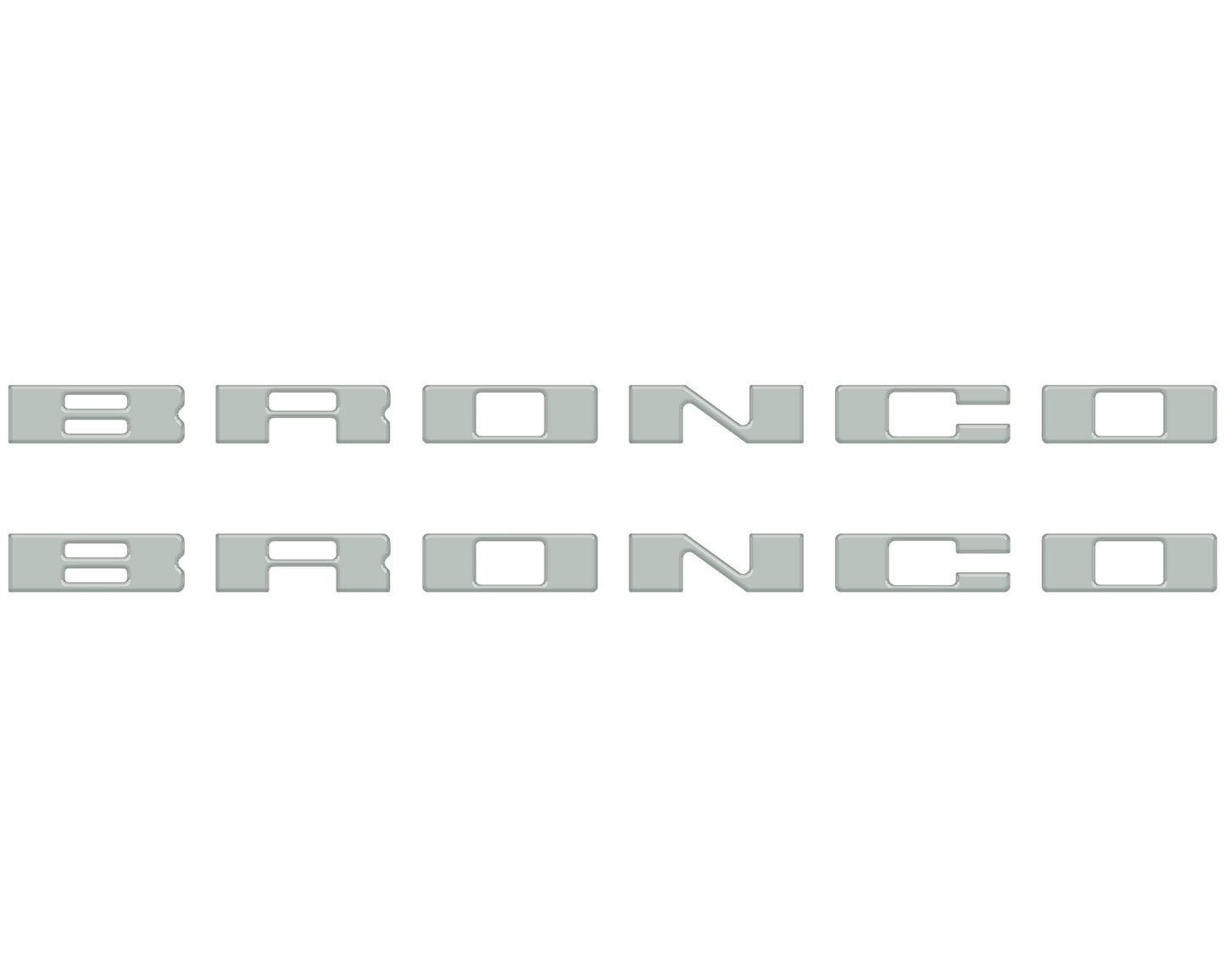 Bronco Running Board Letter Inserts/Overlays Fits 2021-2026 Ford Bronco by Tufskinz.com