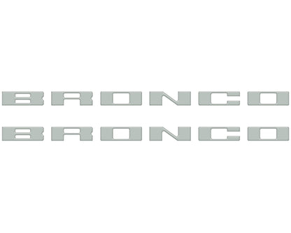 Bronco Running Board Letter Inserts/Overlays Fits 2021-2026 Ford Bronco by Tufskinz.com