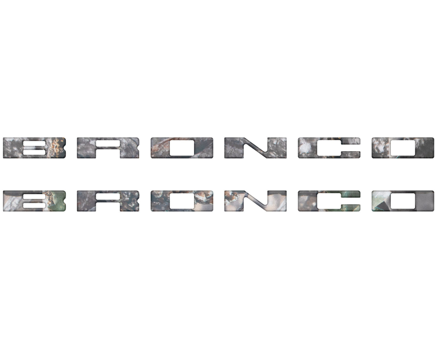Bronco Running Board Letter Inserts/Overlays Fits 2021-2026 Ford Bronco by Tufskinz.com