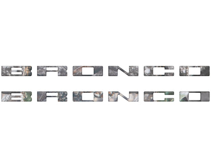 Bronco Running Board Letter Inserts/Overlays Fits 2021-2026 Ford Bronco by Tufskinz.com