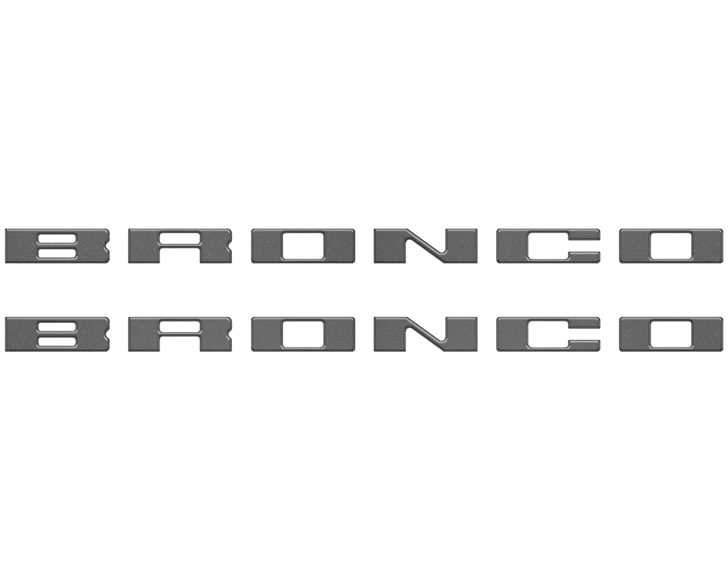 Bronco Running Board Letter Inserts/Overlays Fits 2021-2026 Ford Bronco by Tufskinz.com