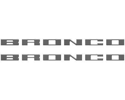 Bronco Running Board Letter Inserts/Overlays Fits 2021-2026 Ford Bronco by Tufskinz.com