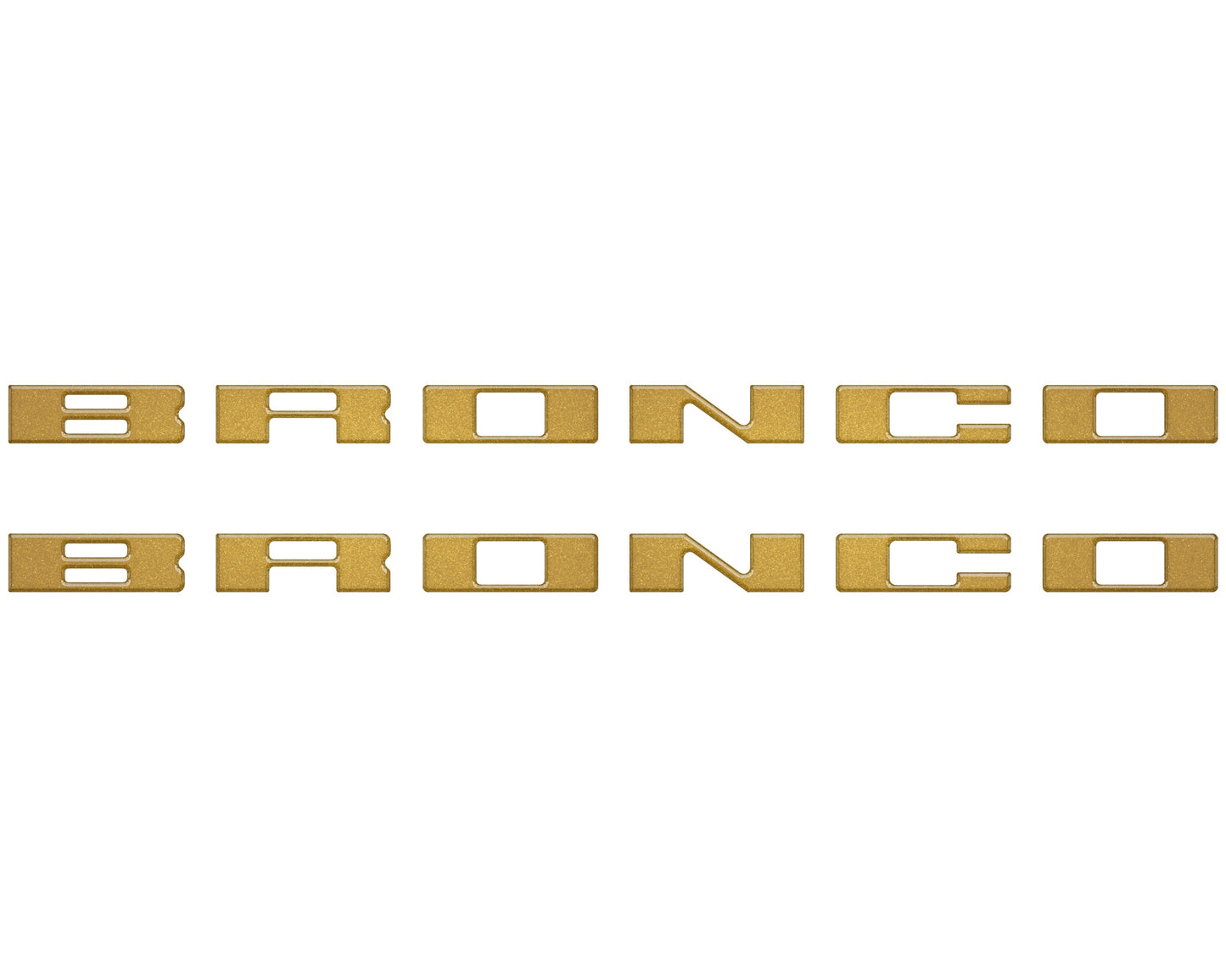Bronco Running Board Letter Inserts/Overlays Fits 2021-2026 Ford Bronco by Tufskinz.com