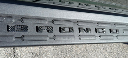 Bronco Running Board Letter Inserts/Overlays Fits 2021-2026 Ford Bronco by Tufskinz.com