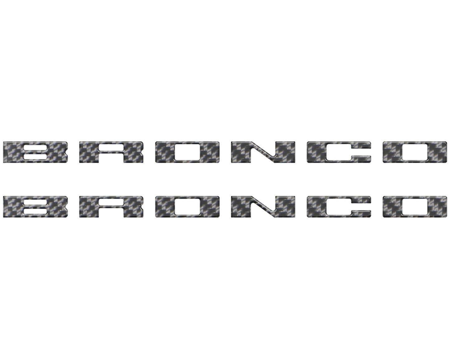 Bronco Running Board Letter Inserts/Overlays Fits 2021-2026 Ford Bronco by Tufskinz.com