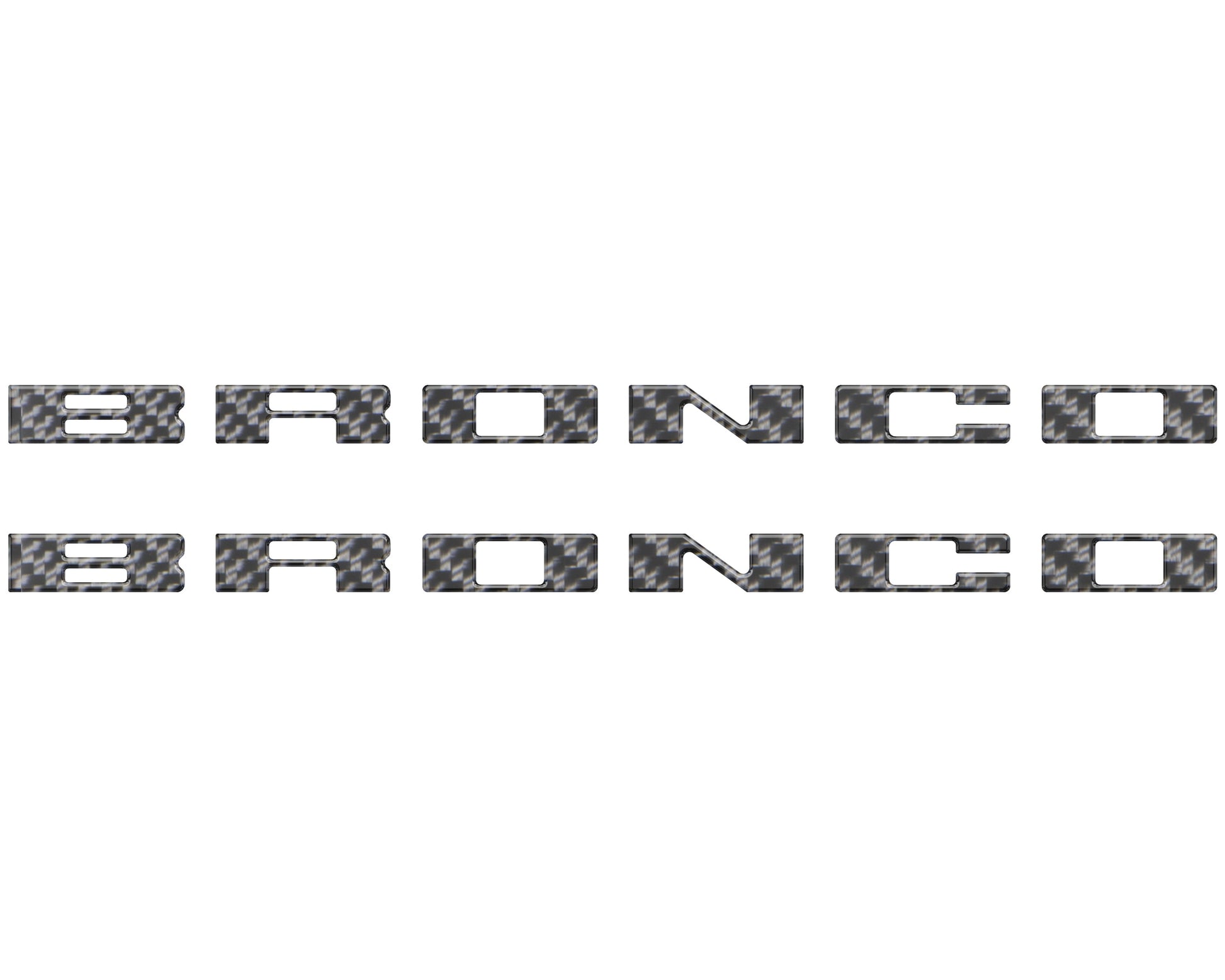 Bronco Running Board Letter Inserts/Overlays Fits 2021-2026 Ford Bronco by Tufskinz.com