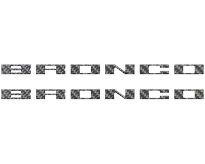 Bronco Running Board Letter Inserts/Overlays Fits 2021-2026 Ford Bronco by Tufskinz.com