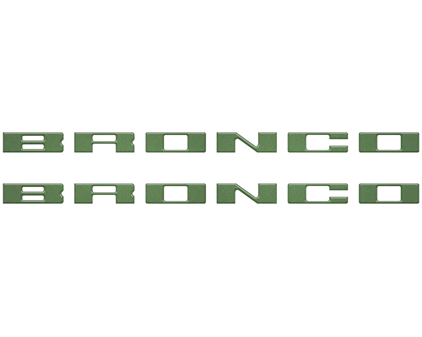 Bronco Running Board Letter Inserts/Overlays Fits 2021-2026 Ford Bronco by Tufskinz.com
