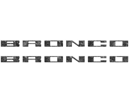 Bronco Running Board Letter Inserts/Overlays Fits 2021-2026 Ford Bronco by Tufskinz.com