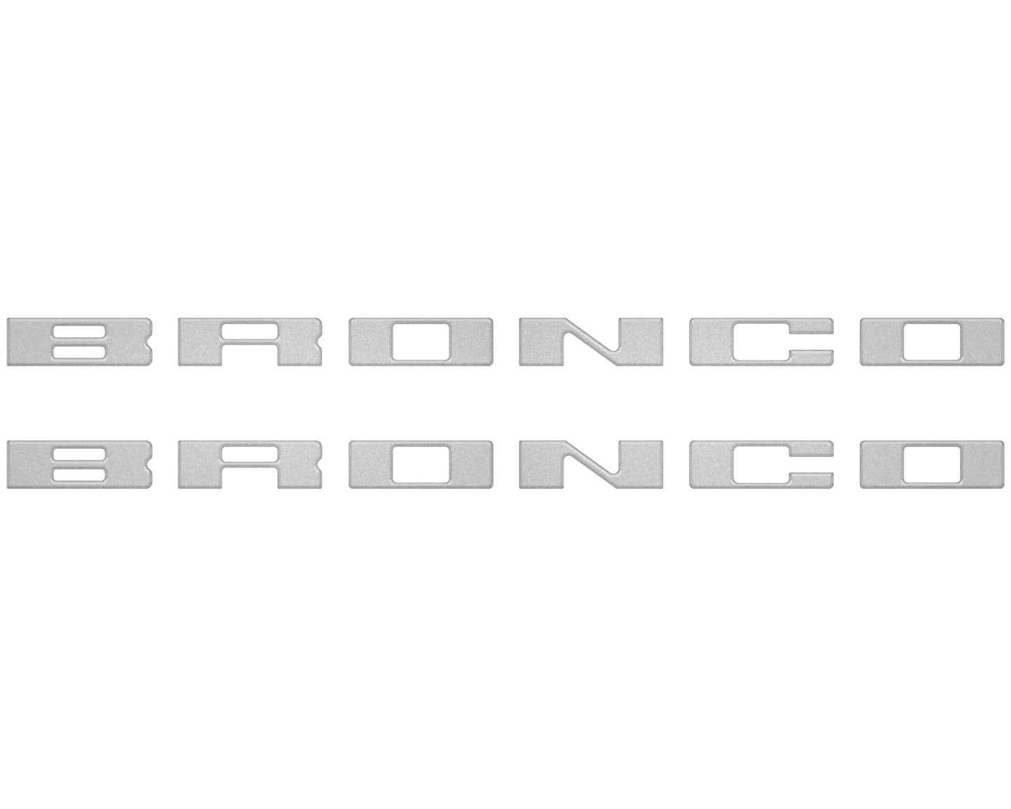 Bronco Running Board Letter Inserts/Overlays Fits 2021-2026 Ford Bronco by Tufskinz.com