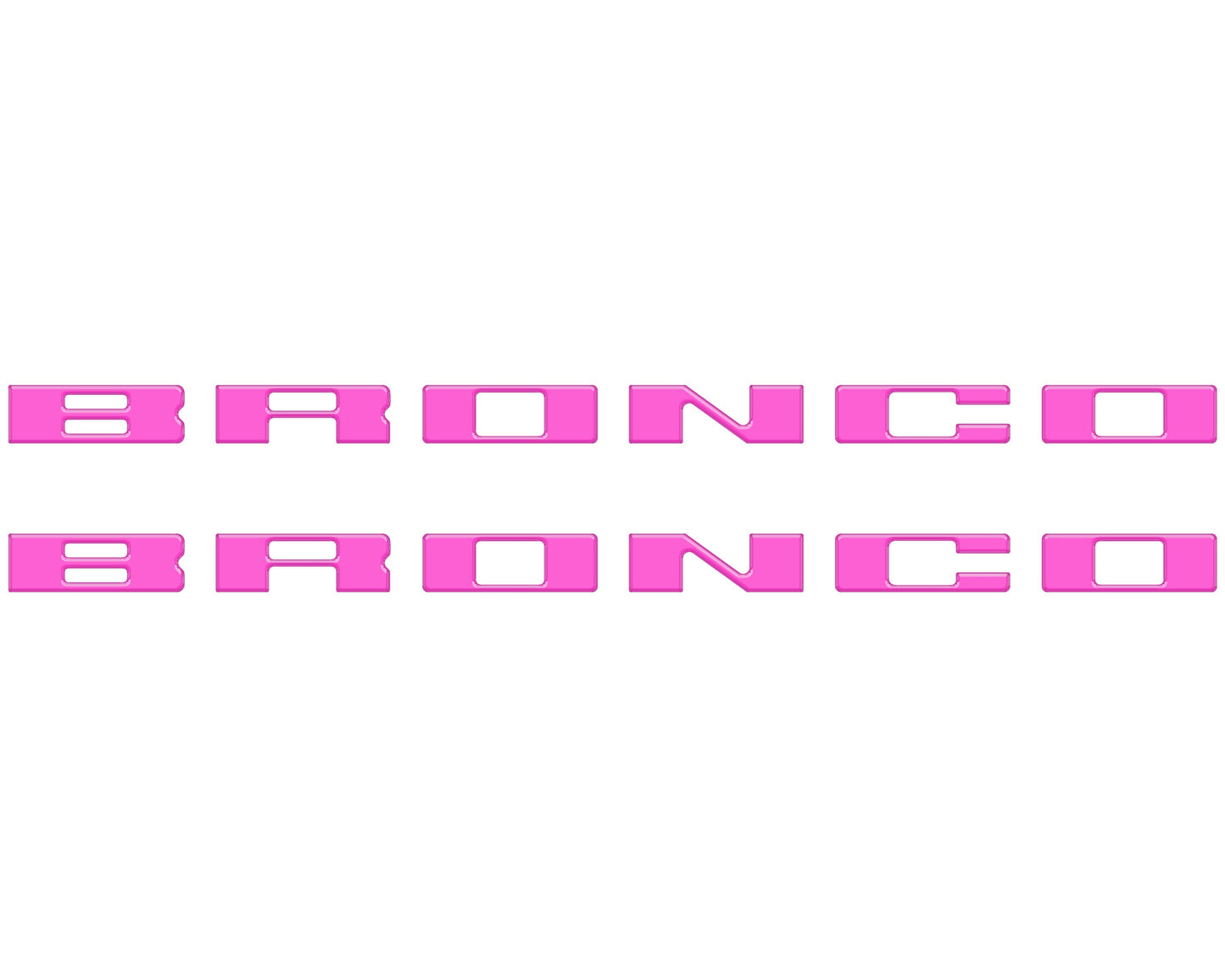 Bronco Running Board Letter Inserts/Overlays Fits 2021-2026 Ford Bronco by Tufskinz.com
