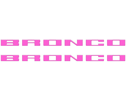 Bronco Running Board Letter Inserts/Overlays Fits 2021-2026 Ford Bronco by Tufskinz.com
