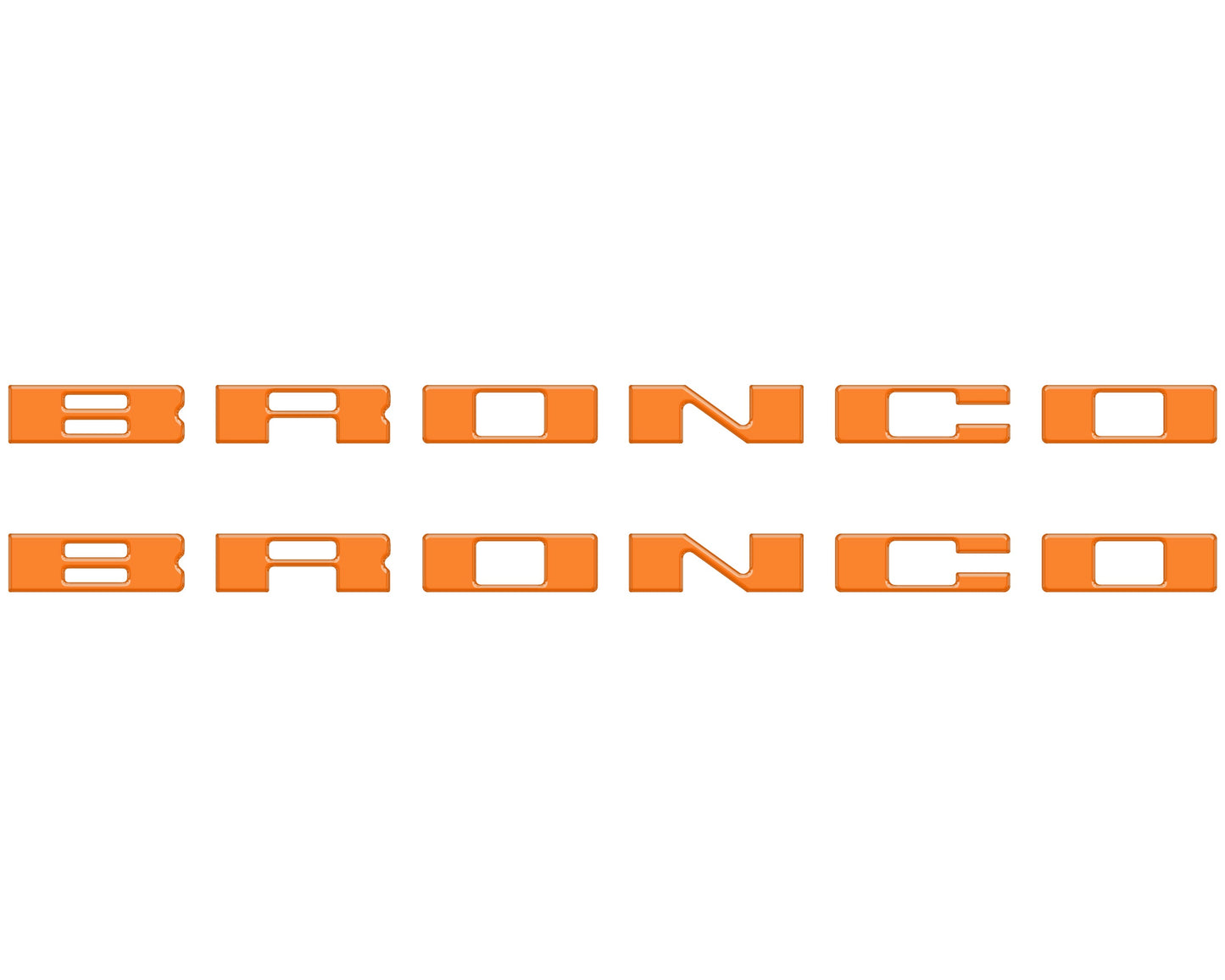Bronco Running Board Letter Inserts/Overlays Fits 2021-2026 Ford Bronco by Tufskinz.com