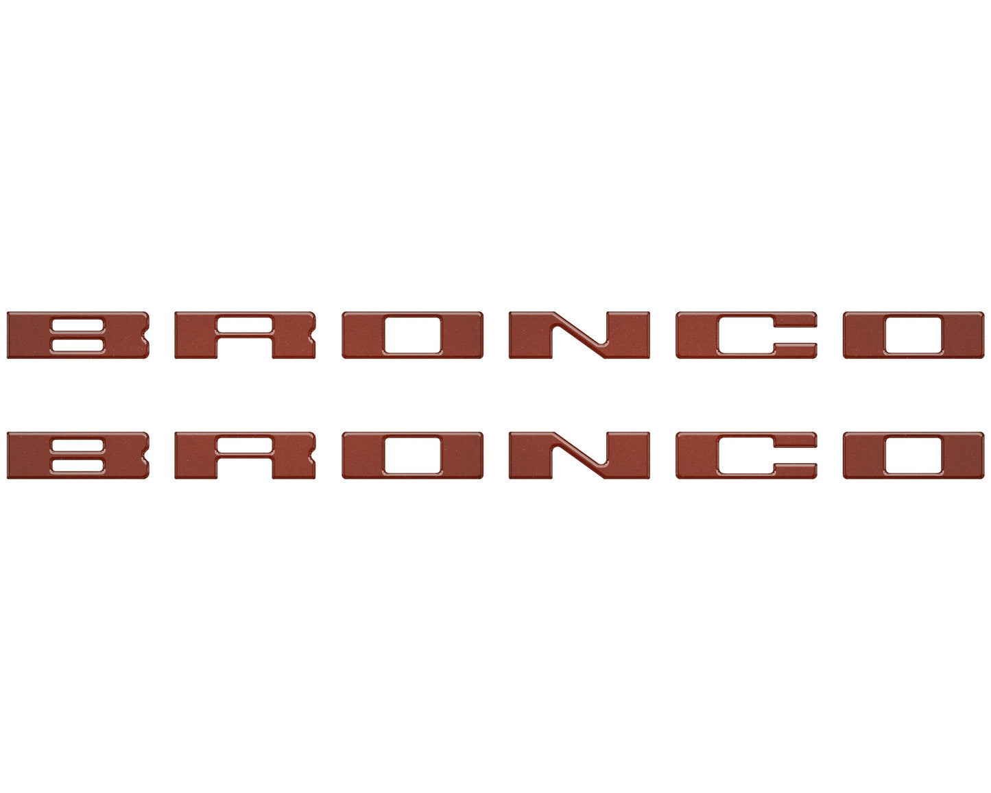 Bronco Running Board Letter Inserts/Overlays Fits 2021-2026 Ford Bronco by Tufskinz.com