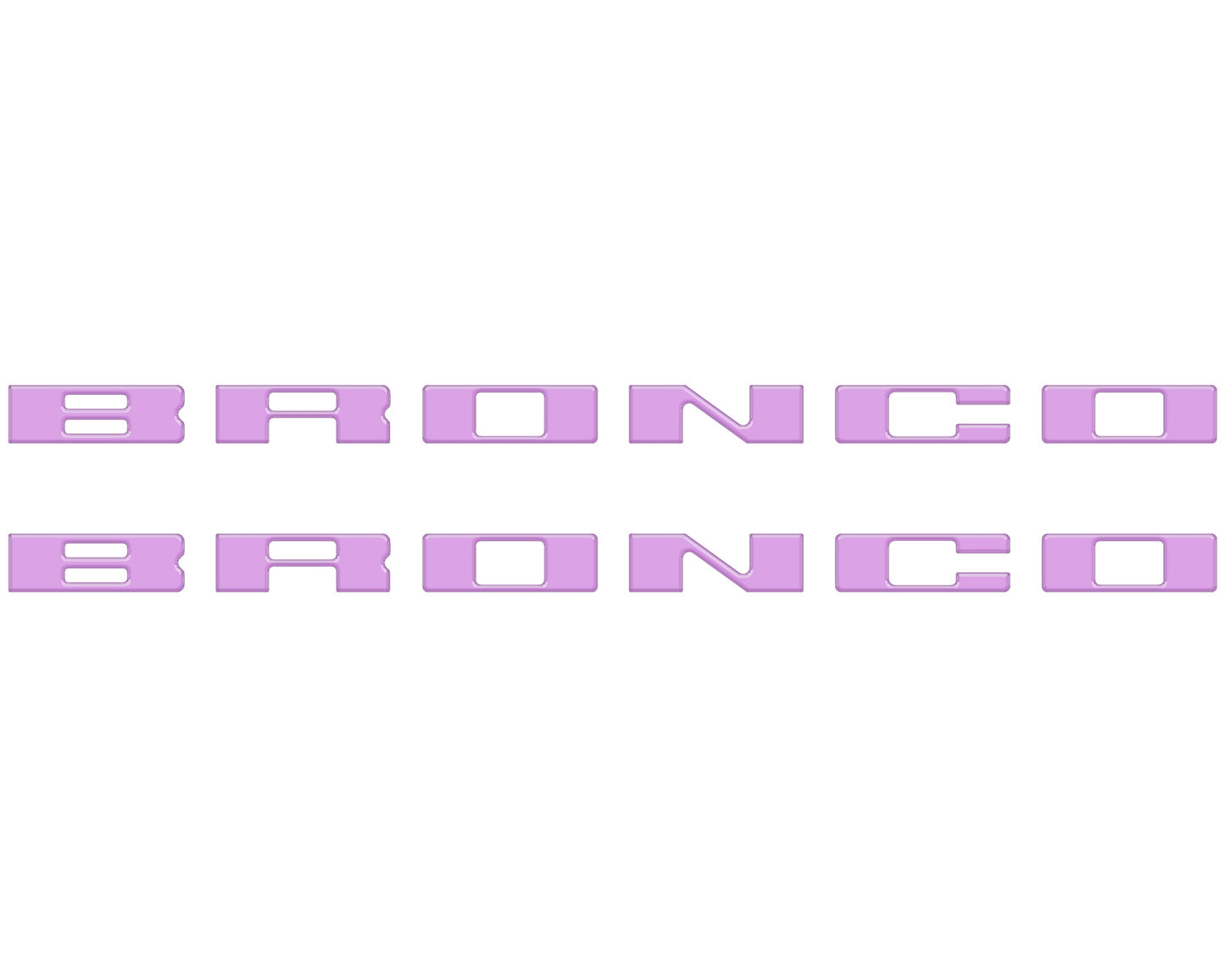 Bronco Running Board Letter Inserts/Overlays Fits 2021-2026 Ford Bronco by Tufskinz.com