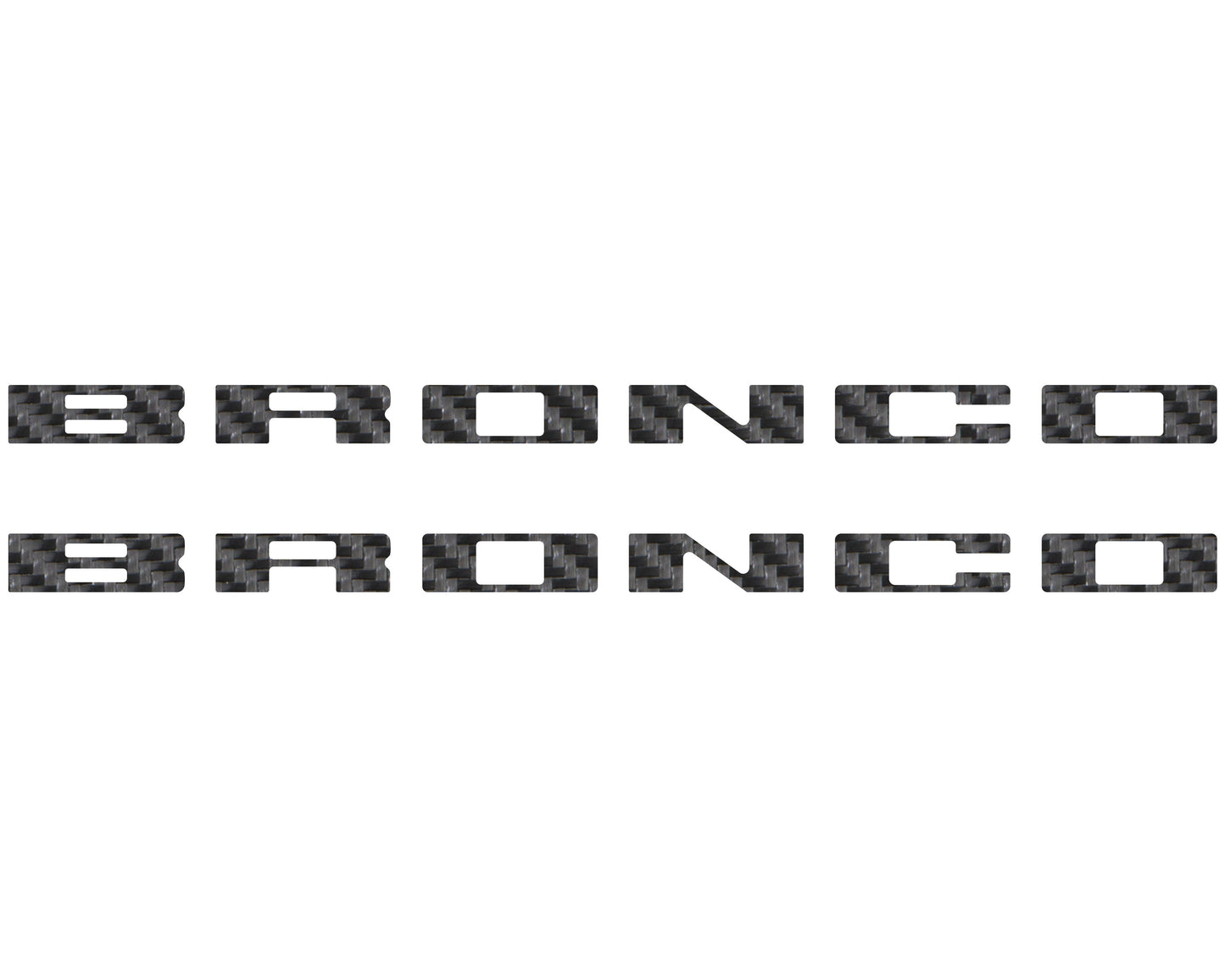 Bronco Running Board Letter Inserts/Overlays Fits 2021-2026 Ford Bronco by Tufskinz.com