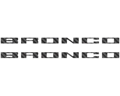 Bronco Running Board Letter Inserts/Overlays Fits 2021-2026 Ford Bronco by Tufskinz.com