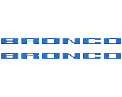 Bronco Running Board Letter Inserts/Overlays Fits 2021-2026 Ford Bronco by Tufskinz.com
