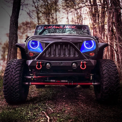 ORACLE Lighting 7" High Powered LED Headlights - Black Bezel - Dynamic ColorSHIFT - Jeep Wrangler JK by ORACLE Lighting