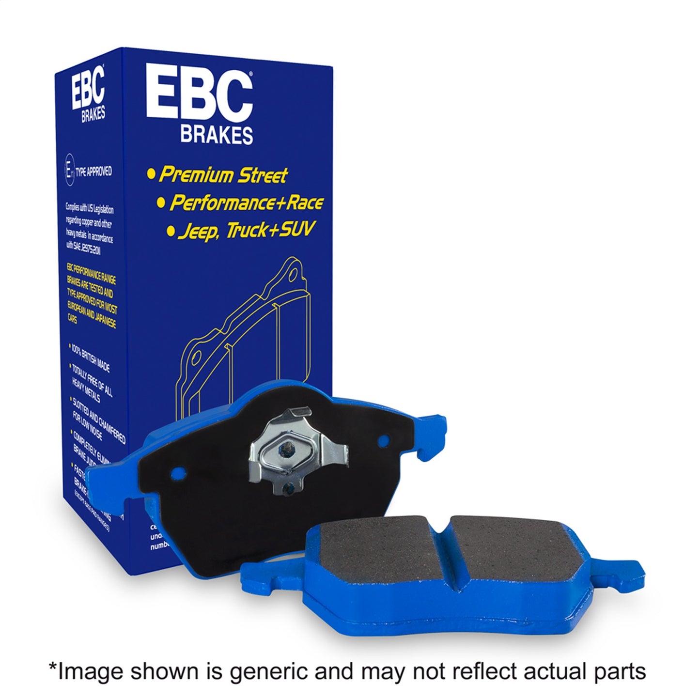 Bluestuff NDX Full Race Brake Pads; Rear; Pad Dimensions: 95 x 52 x 16mm; by EBC Brakes