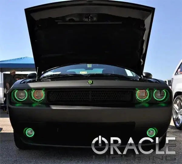 ORACLE Lighting 2008-2014 Dodge Challenger LED Fog Light Halo Kit - Standard Mount by ORACLE Lighting