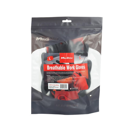 Breathable Work Gloves - 5 Pack by MaxshineUSA