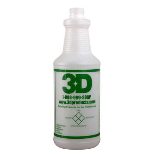 3D Branded Empty Bottle 32oz. by 3D