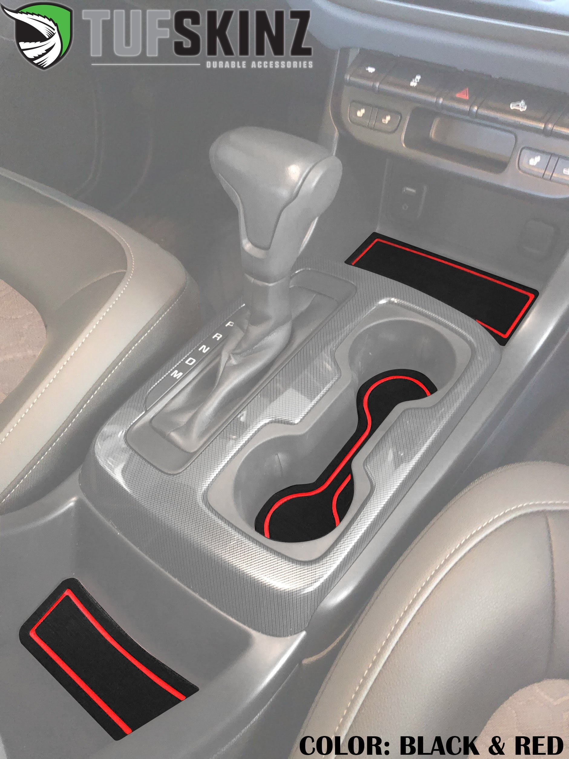 Foam Cup Holder Inserts Fits 2015-2022 Chevrolet Colorado by Tufskinz.com