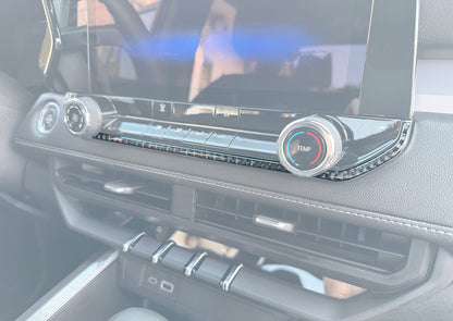 Climate Controle Line Accent Trim Fits 2023-2026 Chevrolet Colorado & GMC Canyon by Tufskinz.com